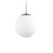 elevenpast Medium / Opal & Chrome Globe Pendant Light - Glass 8541.25