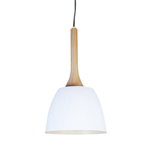 Spazio White Azul Pendant Light - Aluminium & Wood 8578.1.31