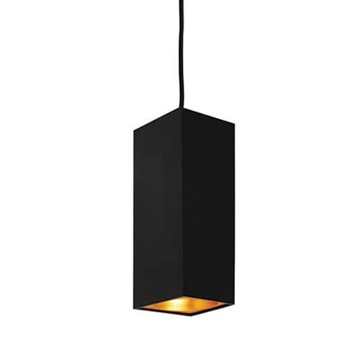 elevenpast Pendant Black Gold Spazio Solo Square Pendant 8595.30.10