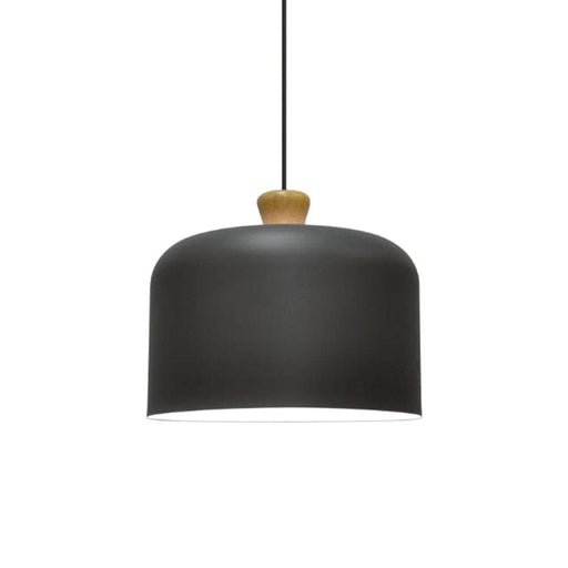 elevenpast Dark Grey Belta Pendant Light - Aluminium & Wood 8606.51