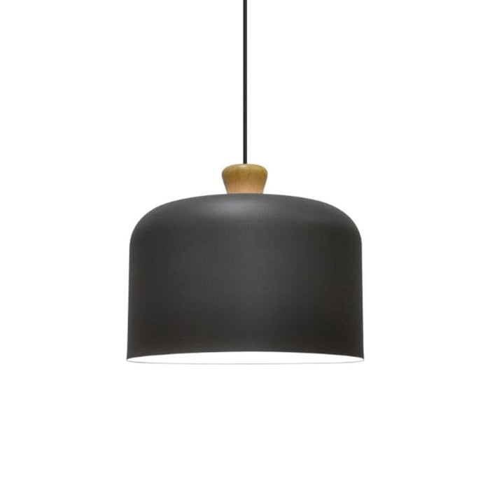 elevenpast Dark Grey Belta Pendant Light - Aluminium & Wood 8606.51
