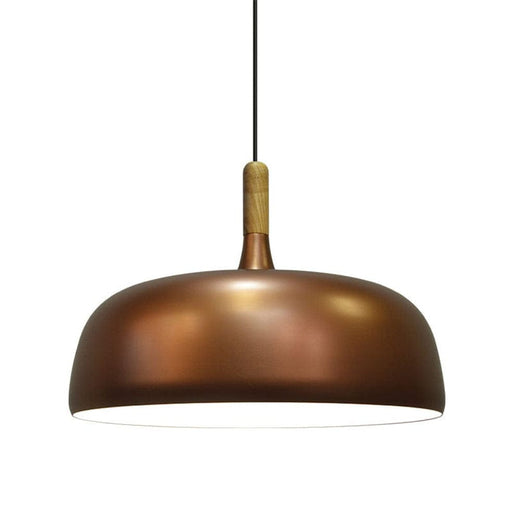 elevenpast Copper Soho Pendant Light - Aluminium & Wood 8607.42