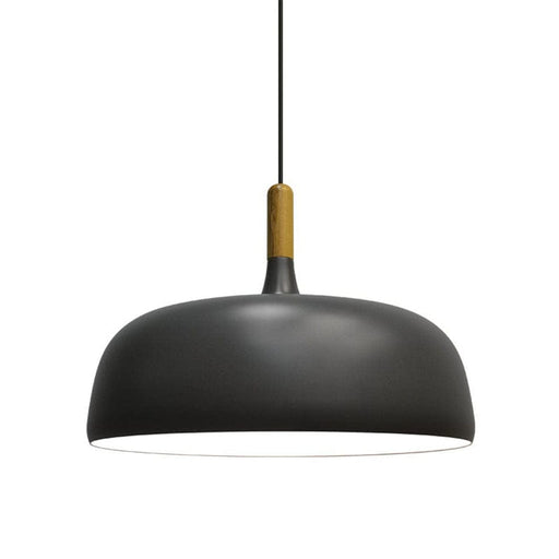 elevenpast Dark Grey Soho Pendant Light - Aluminium & Wood 8607.51