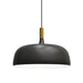 elevenpast Dark Grey Soho Pendant Light - Aluminium & Wood 8607.51