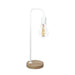 Spazio table lamp White Loop Table Lamp - Metal and Wood 8621.31