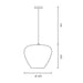elevenpast Pendant Mallorca Smokey Glass Pendant Light 8672
