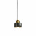 Spazio Pendant Black Retro X Marble Pendant Light in Black or White with Gold accent 8697.2