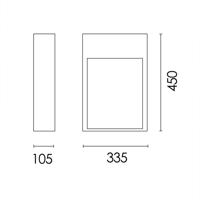 Spazio BOLLARDS Cinder LED Cement Bollard - Tall | Wide