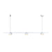 Spazio pendant light White Dallas 1000 LED Linear Pendant Light - Gold | White | Black 8728.3031