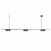 Spazio pendant light Black Dallas 1500 LED Linear Pendant Light - Gold | White | Black 8729.3030
