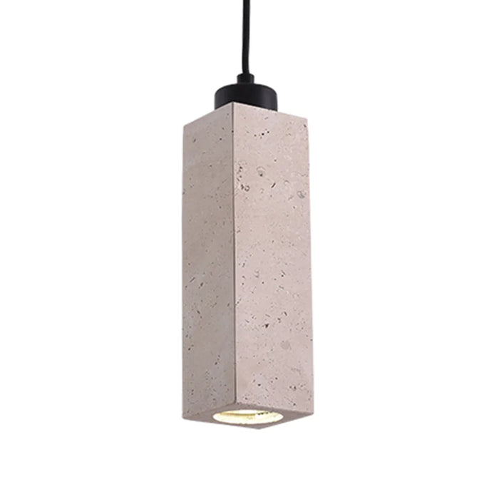 elevenpast pendant light Eterna Travertine Square Pendant Light 8741.01