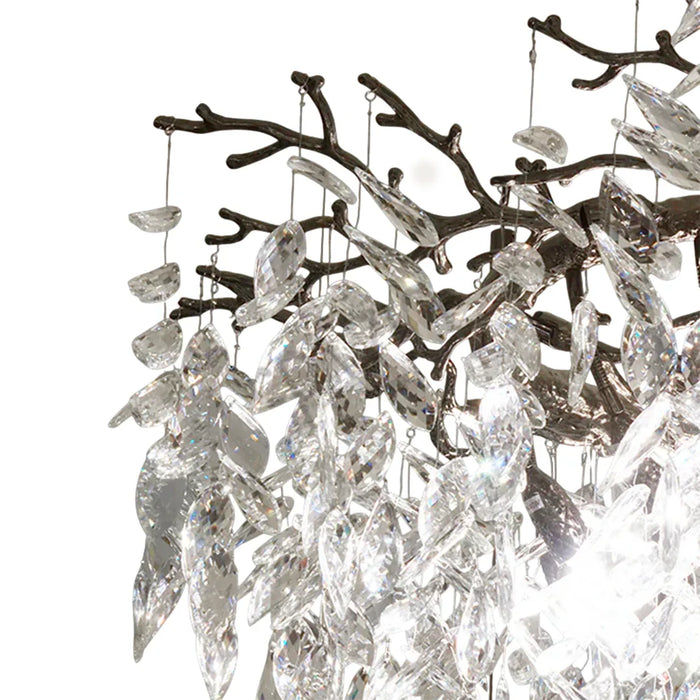 elevenpast chandelier light Black Crystal Linear Chandelier with Branch Design – Venezia 8783.30