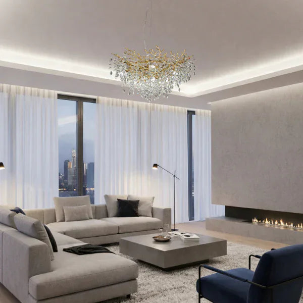 elevenpast chandelier light Gold Crystal Chandelier for Dining Room – Palazzo 8785.10