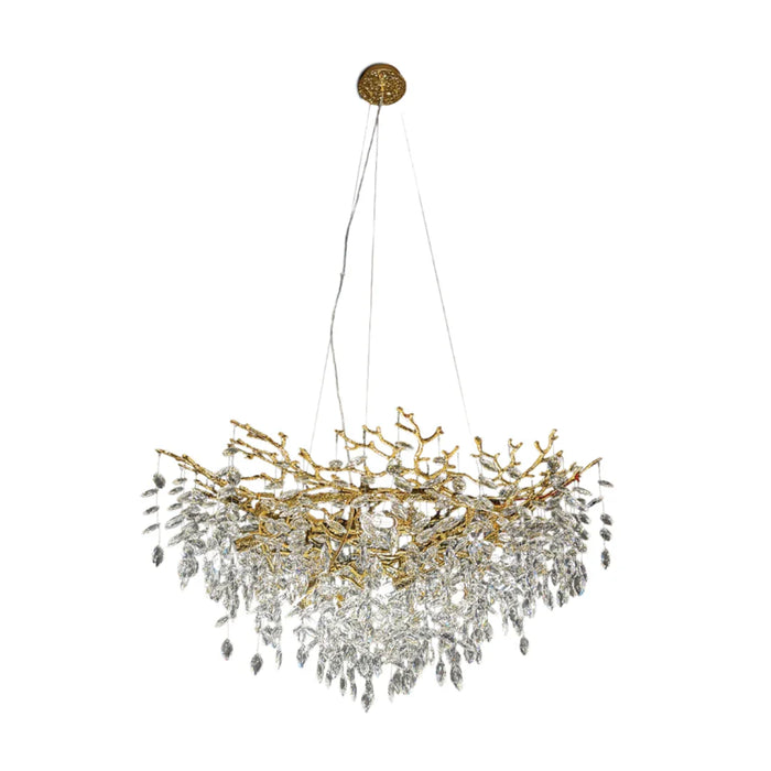 elevenpast chandelier light Gold Crystal Chandelier for Dining Room – Palazzo 8785.10