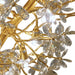 elevenpast chandelier light Champagne Crystal Floral Linear Chandelier – 17 Light Luxury Ceiling Light 8786.02.09
