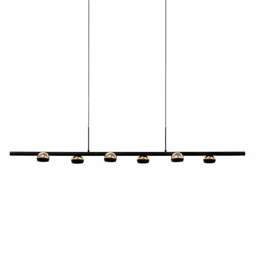 Spazio Marrakesh Chandelier 6 Light Black and Gold 8798 633710856089
