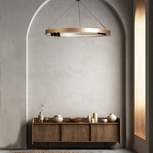 Spazio Monaco Round LED Pendant with 6 built in Spotlights - Black and Gold 8799.80 633710856072