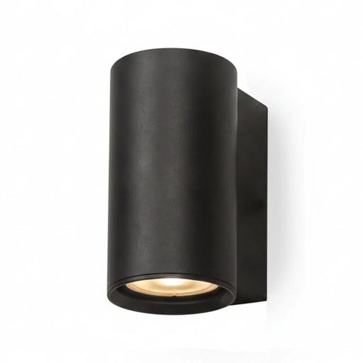 Spazio Wall Light Black Cylindro Up or Down Wall Light in Gold | Black | Graphite 8928.1.30