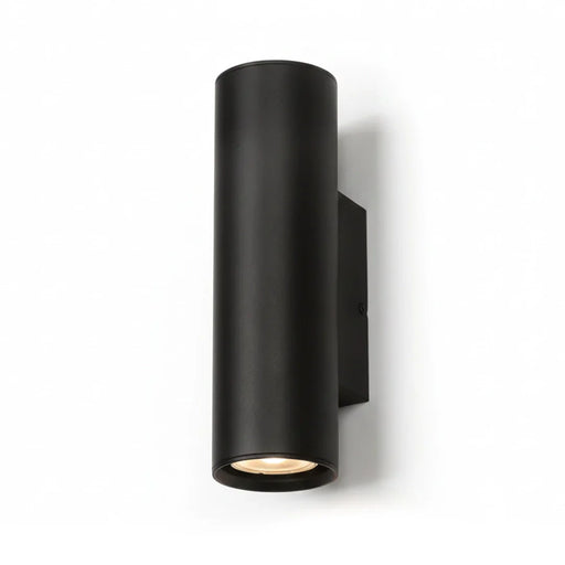 Spazio Wall Light Black Cylindro Up and Down Wall Light in Gold | Black | Graphite 8928.2.30