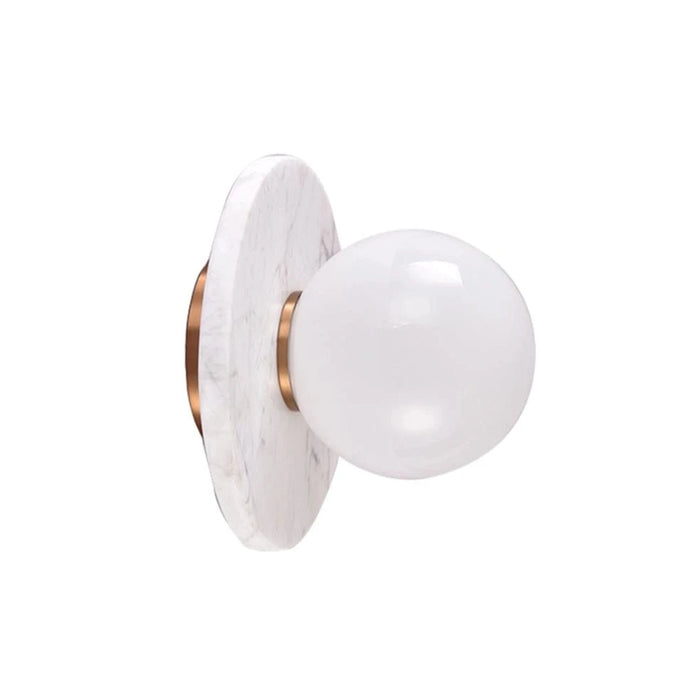 Spazio Wall Light White Pascal Marble Wall Light White | Black | Green 8956.1