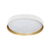 elevenpast Ceiling Light White and Gold / Medium Crown CCT LED Ceiling Light 3 Sizes - Black | White | Gold Inner Options 8958.2.3110