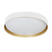 elevenpast Ceiling Light White and Gold / Large Crown CCT LED Ceiling Light 3 Sizes - Black | White | Gold Inner Options 8958.3.3110