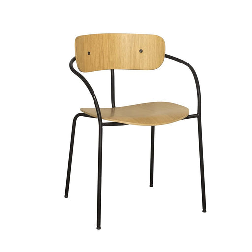 elevenpast Natural Saloon Arm Chair - Metal and Wood 9116A (ep) 633710853750