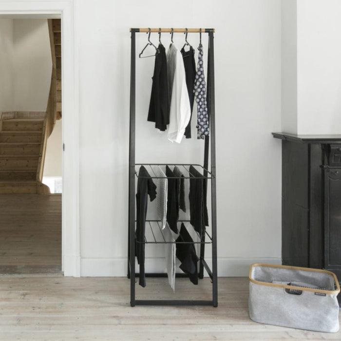 Brabantia clothing rack Linn Clothes Rack, Small - Black | White
