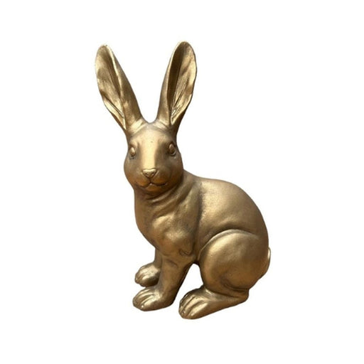 elevenpast Decor Small Big Ear Sitting Bunny Ceramic Figure - Gold | Extra Small or Small 9827SB140