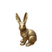 elevenpast Decor Extra Small Big Ear Sitting Bunny Ceramic Figure - Gold | Extra Small or Small 9827XSB140