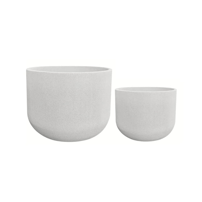 elevenpast Pots & Planters Fringe Round Japi Planter White
