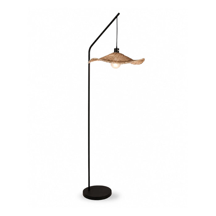 Akari Waverly Sculptural Woven Arch Floor Lamp
