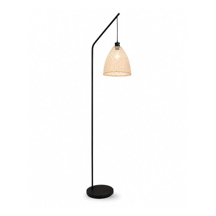 Akari Winslow Woven Bell Arch Floor Lamp