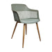 elevenpast Chairs Lyric Fabric Tub Chair - Ash Metal Legs