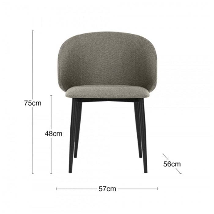 elevenpast Chairs Gia Dining Chair Cream | Grey