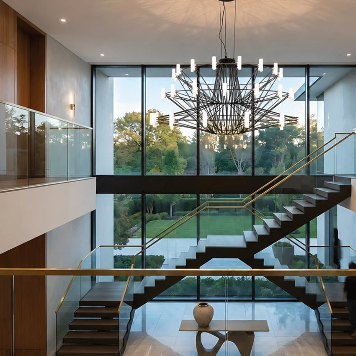 Axis Sculptural LED Pendant Light – Black or White