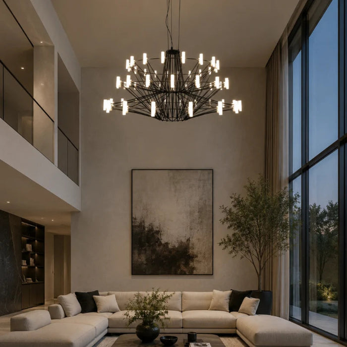 Axis Sculptural LED Pendant Light – Black or White