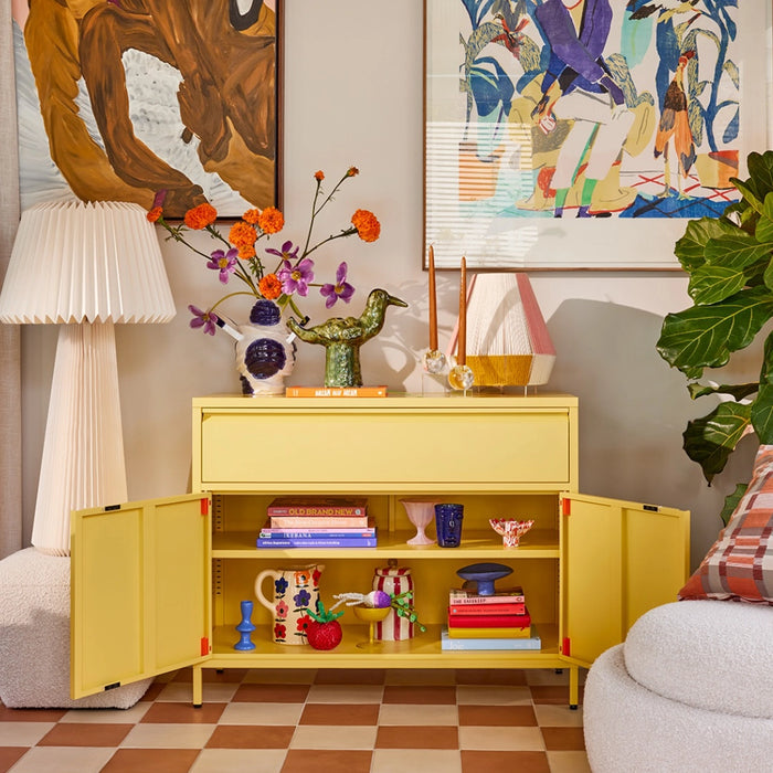 Bon Bon Buddy Sideboard White | Moss Grey