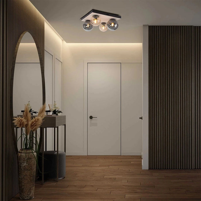 Invert Sphere Ceiling Travertine Sphere Ceiling Light Range– elevenpast