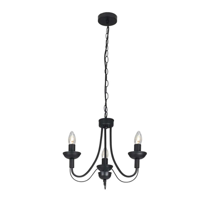 elevenpast Chandelier Elena Metal Chandelier Medium Black | Fossil