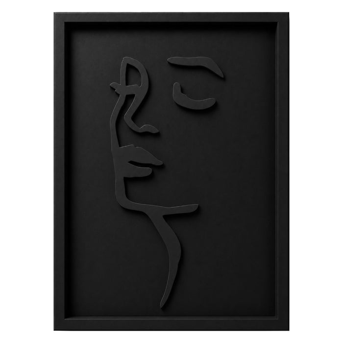 Chloe Wooden Wall Art | Black