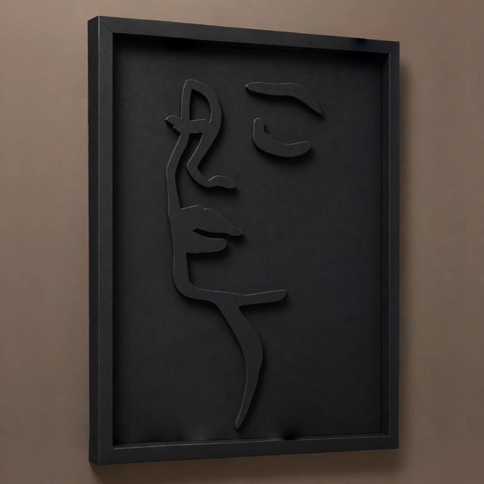 Chloe Wooden Wall Art | Black