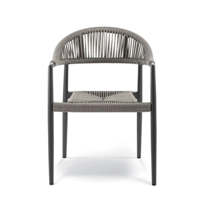 elevenpast Outdoor Chairs Corda Armchair in Black | Anthracite | Taupe