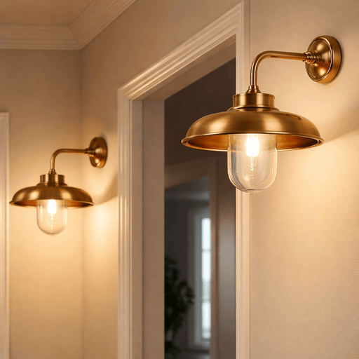 elevenpast Wall Light Danube Vintage Cone Metal Wall Lamp - Antique Brass | Antique Slive