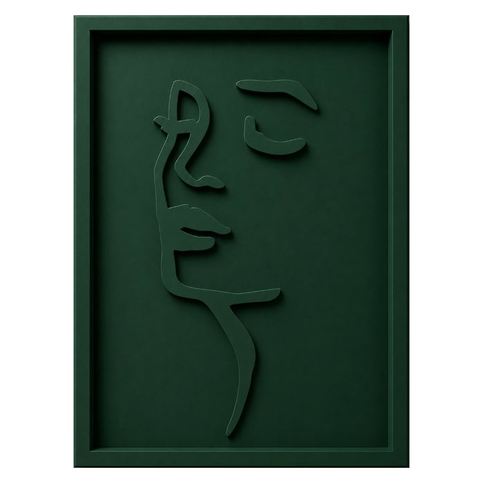 Chloe Wooden Wall Art | Forrest Green