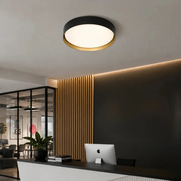 elevenpast Ceiling Light Crown CCT LED Ceiling Light 3 Sizes - Black | White | Gold Inner Options