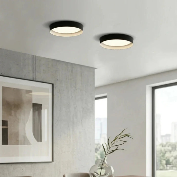 elevenpast Ceiling Light Crown CCT LED Ceiling Light 3 Sizes - Black | White | Gold Inner Options