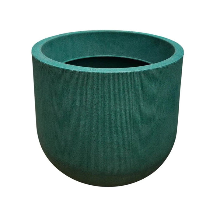 elevenpast Pots & Planters Fringe Round Japi Planter Moss Green