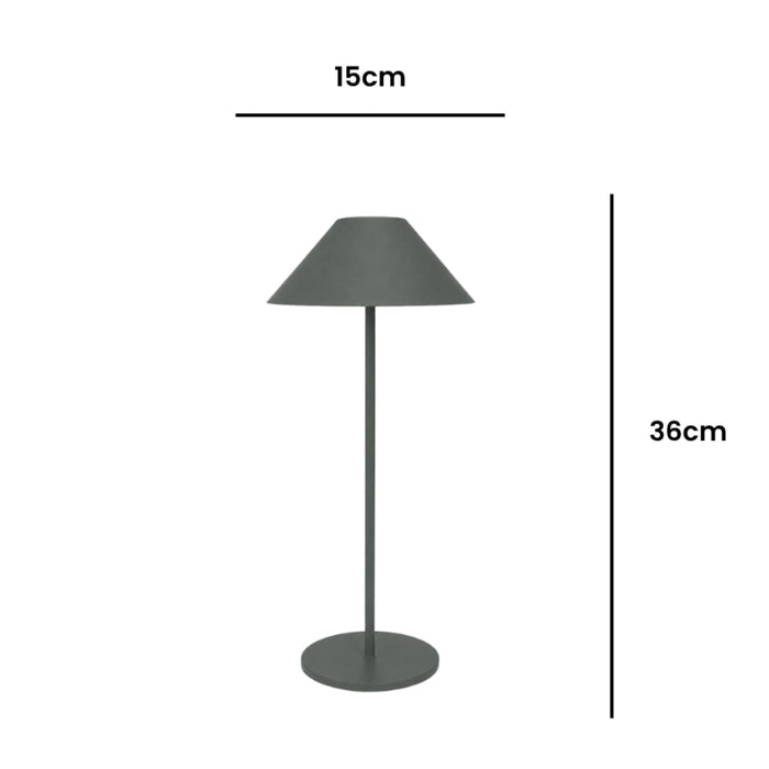 Pina Portable and Rechargeable LED Lamp Black | Green | Gold
