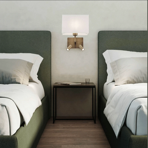 elevenpast Wall light Duo Wall Light with 2 Reading Lights | Black, Satin or Antique